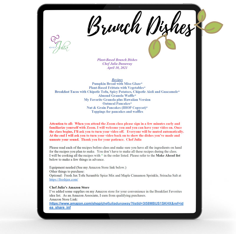 Plant-Based Brunch Dishes