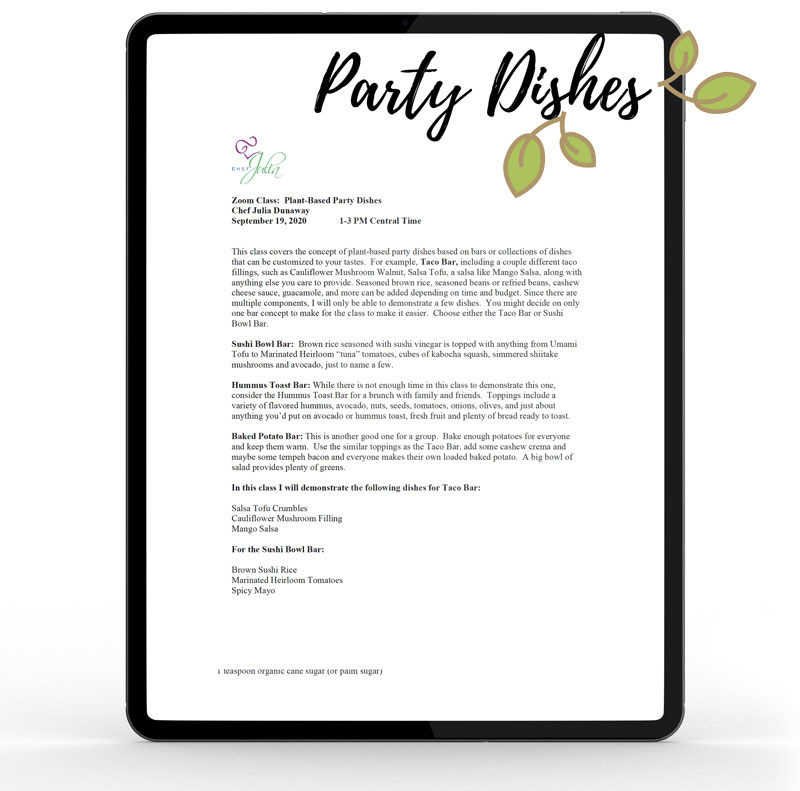 Plant-Based Party Dishes