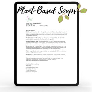 Plant Based Soups 2020