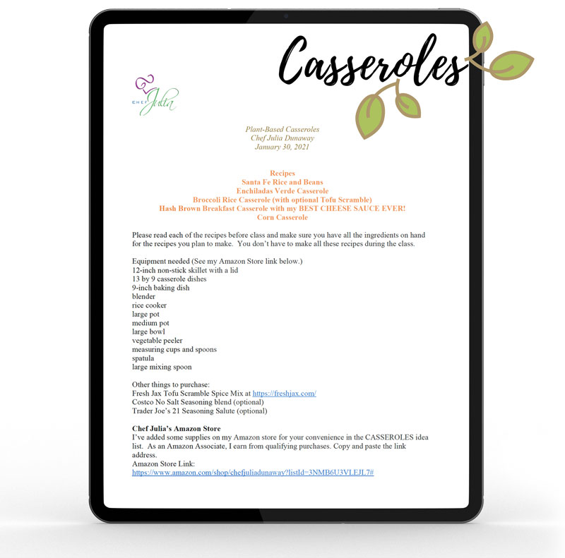 Plant-Based Casseroles