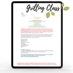 Plant-Based Grilling class recipes