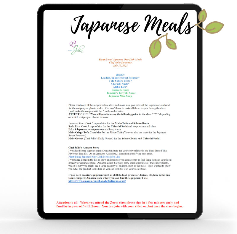 Plant-Based Japanese One-Dish Meals