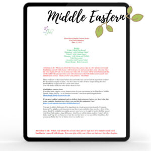 Plant-Based Middle Eastern Dishes