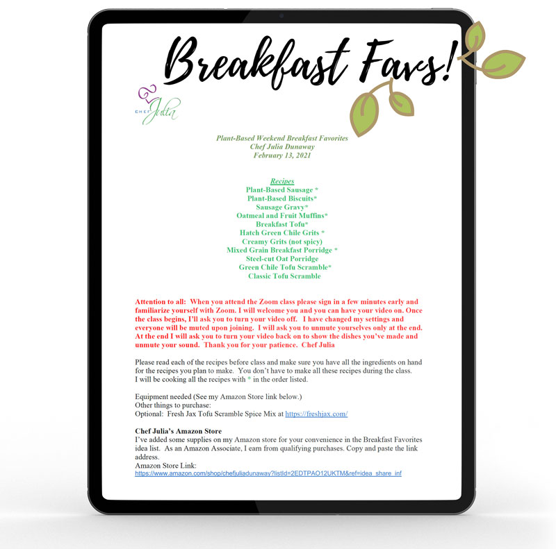 Weekend Breakfast Favorites