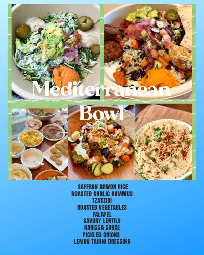 Plant Based mediterranean Bowl Recipes by Chef-Julia