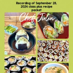 Japanese Onigiri (rice balls), Sushi Burritos, and Miso Soup (Plant Based Oil Free)